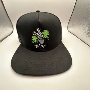 Neff Disney Mickey Hat Checker Florida Palm Tree Black Snapback/Baseball Cap